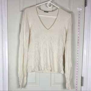 Ann Taylor V neck sweater stretchy S/M